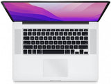 2015 Apple MacBook Pro 15" I7/16GB RAM/256GB – Silver – (Very Good)